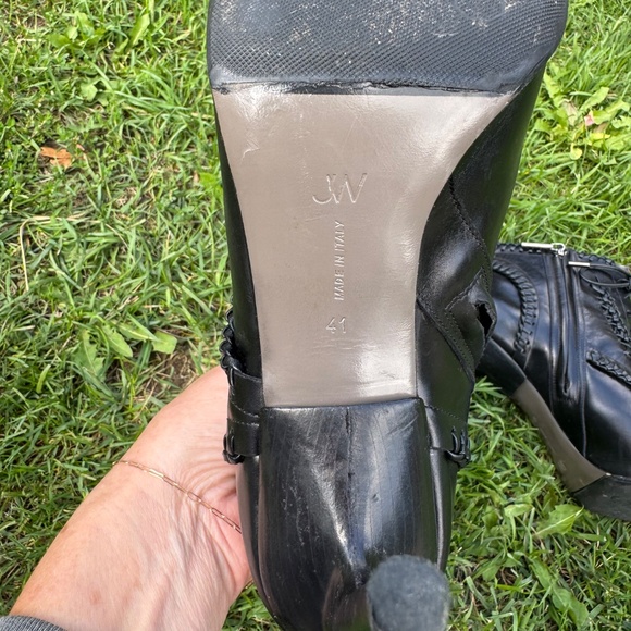 Jason Wu Black Corset Whipstitch Detail open toe booties - Picture 4 of 6